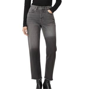 PacSun Eco Black Two-Tone High Rise Straight Leg Jeans - Size 25